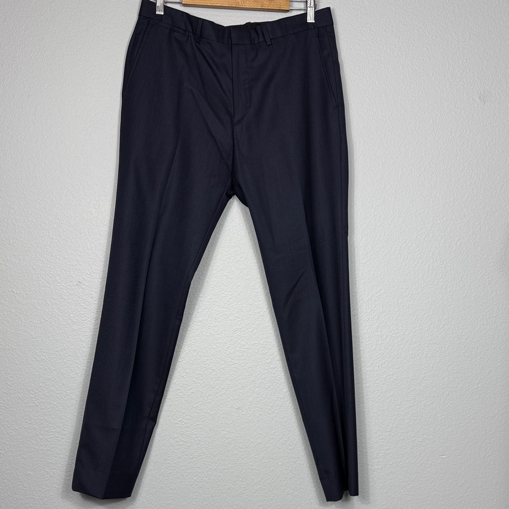 Theory Men's 100% Wool Classic Straight Leg Trousers
